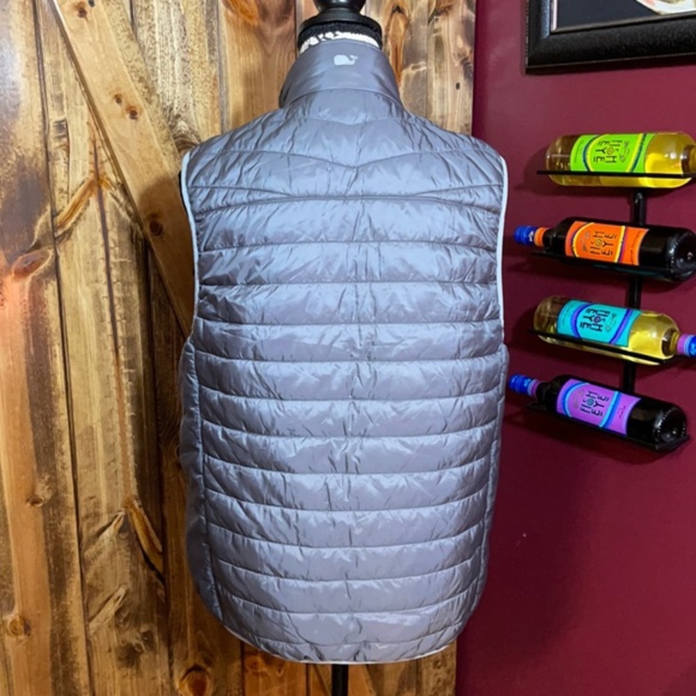 GRAY  VINEYARD VINES PUFFER VEST - Picture 7 of 13